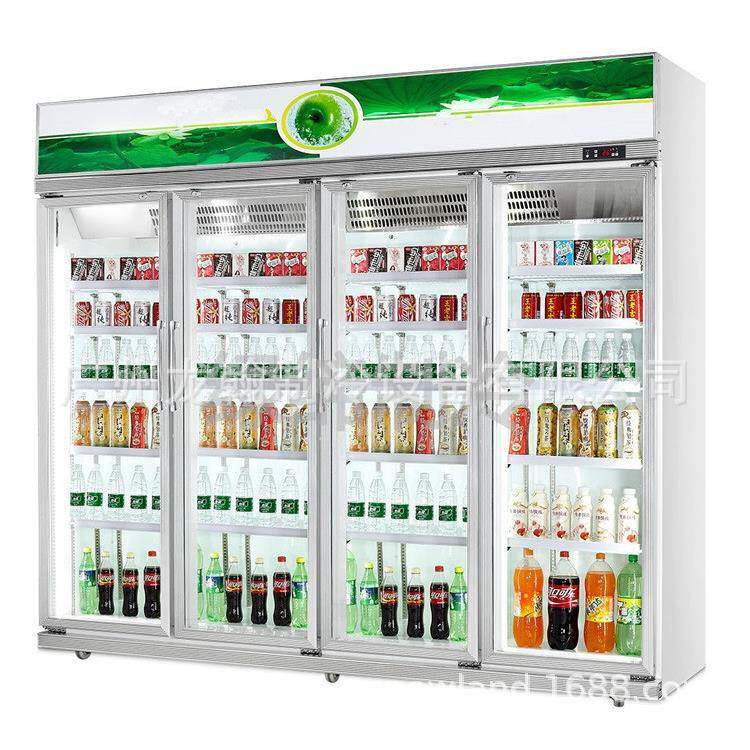 三双单LG-1860开门冰箱冷藏展利示立式超市便店柜啤酒饮料商保用