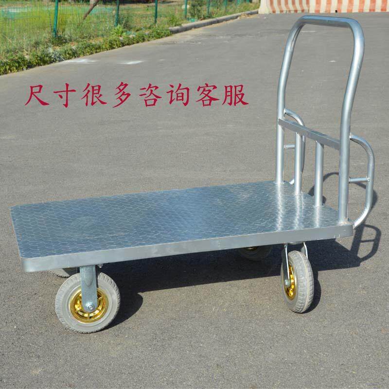 物筑流商场钢平车TZV板钢板手推板车建工地手推车工业用平板车厂