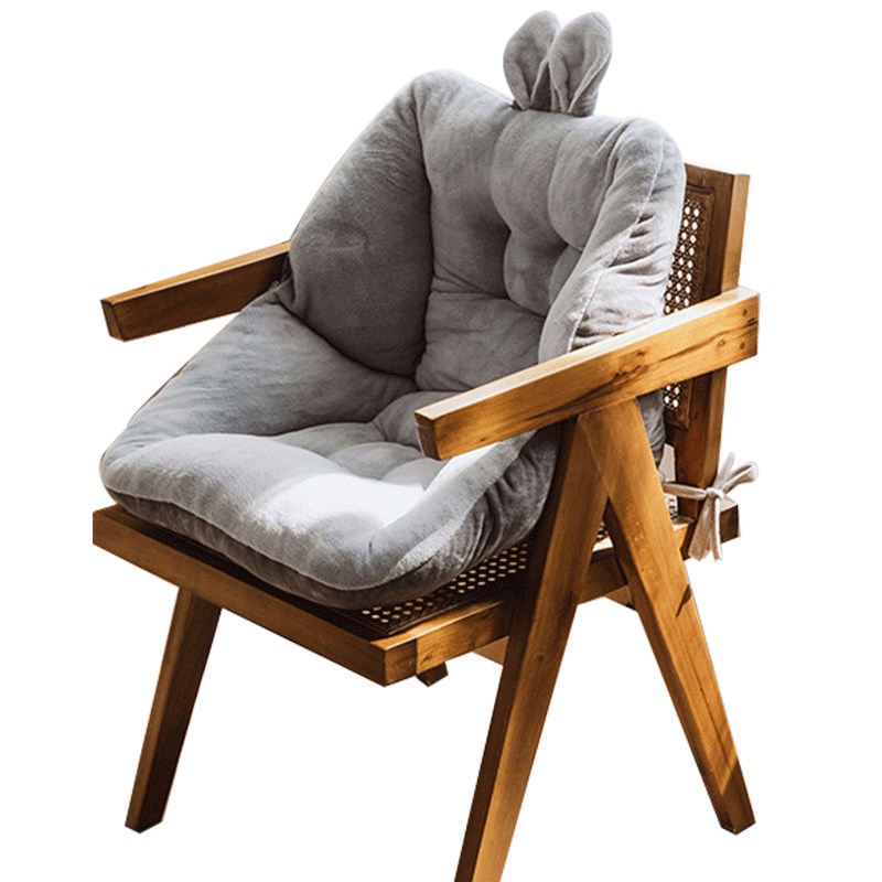 冬季坐垫办公室久坐靠垫一体椅子护腰靠背学生电脑加厚屁股座椅垫