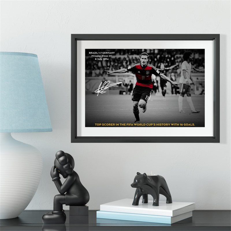 德国克洛泽世界杯纪录款经典实木装饰相框照片墙桌摆挂框摆件壁画
