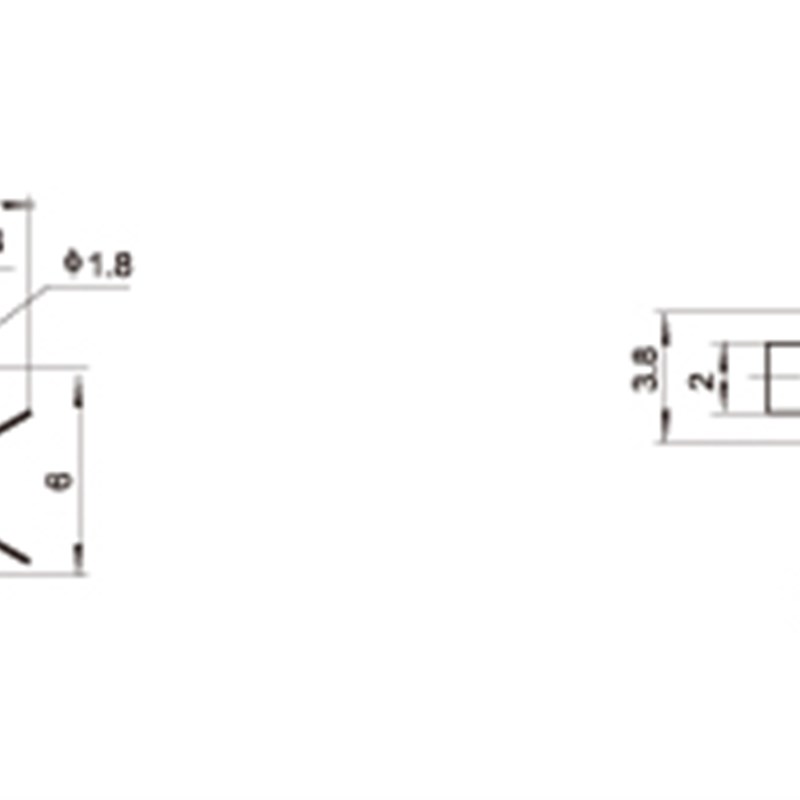 10个 绑钩器微动开关 2脚 复位宽MM长10MM轻触开关 针结拴钩打结
