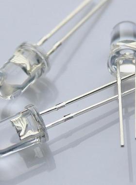 可K脚弯脚5mm蓝色LED灯珠5MM蓝色长脚直插led发光二极管高亮度