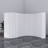 大型纸屏风隔断折叠移动活动展厅酒店房间橱窗背景防水分隔墙定制