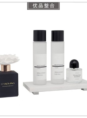 现代样板房简约家居软装饰品摆件卫生间用品香薰托盘组合ZH2438