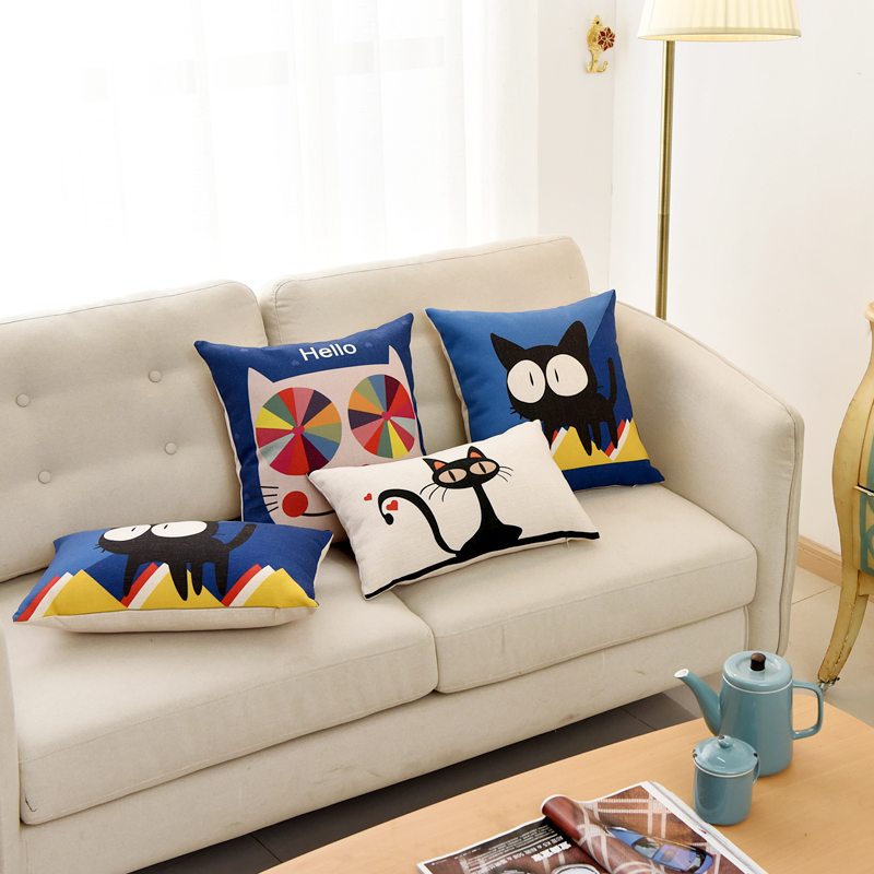 简约创意抱枕可爱卡通枕头沙发靠垫汽车腰枕座椅飘窗靠枕