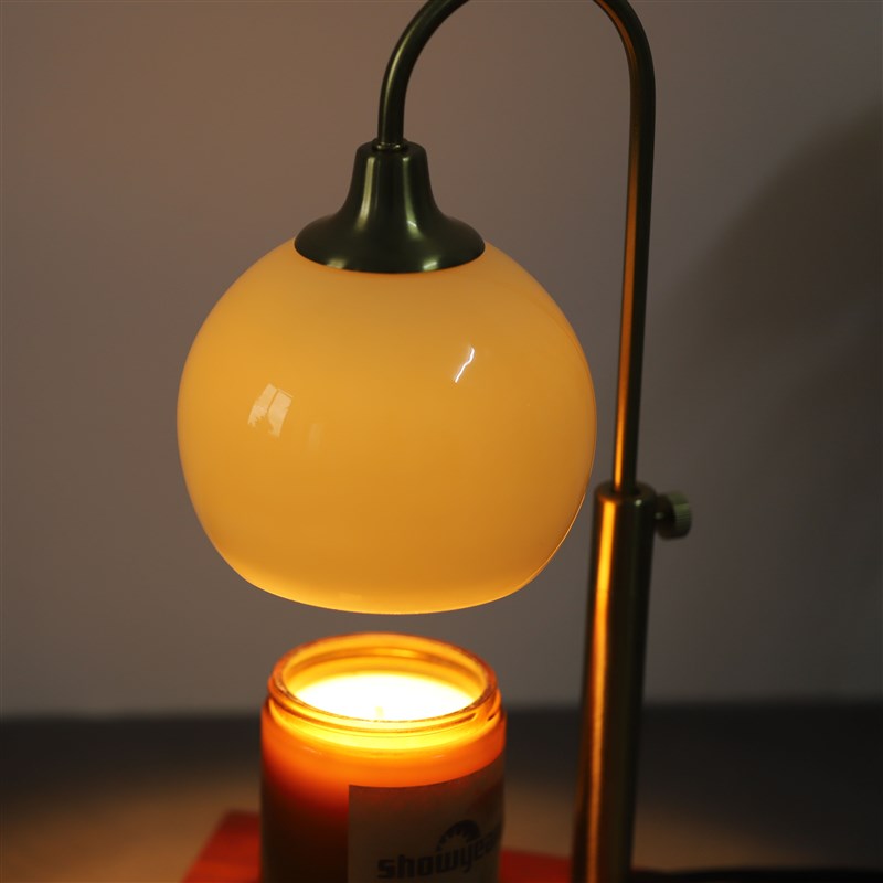 融蜡灯香薰灯圆弧可升降蜡烛灯无火无烟插电定时融烛灯卧室小台灯