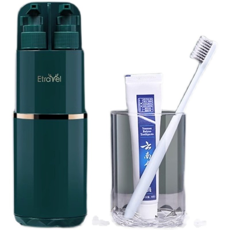 旅行洗漱杯装便携牙刷牙膏漱口杯旅游用品出差洗护分装瓶洗漱包