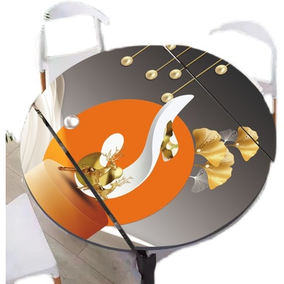 桌布加厚皮革防水防油免洗桌垫椭圆形耐高温可裁剪餐桌定制厚台布