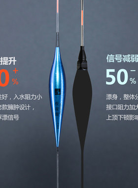 夜视眼电子漂无影一体成型316夜光漂醒目高灵敏轻口鱼漂流氓浮漂