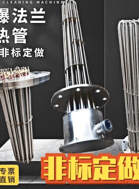 防爆不锈钢电热管水箱电锅炉导热油法加热管工业反应釜380v大功率