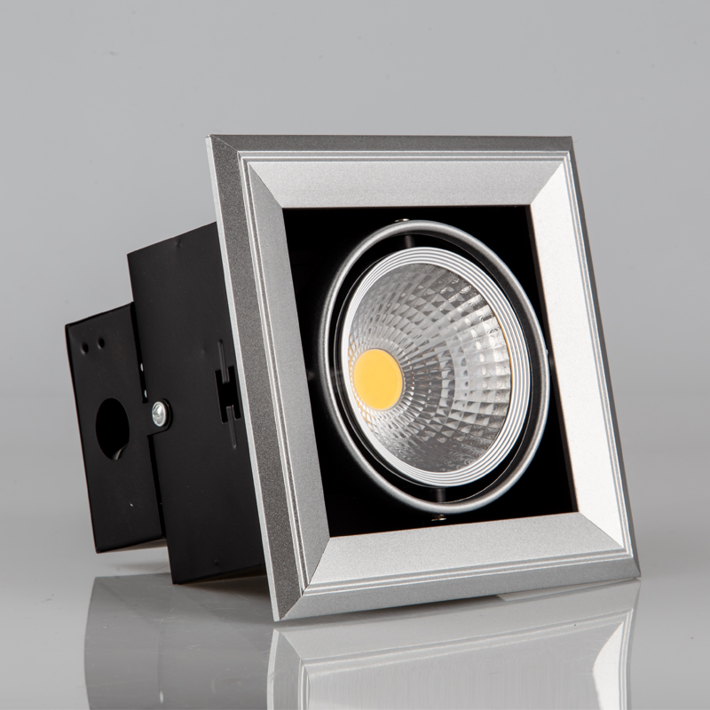 cob豆胆灯led格栅灯w方形射灯5w7w铝格栅吊顶15*15嵌入式斗胆灯