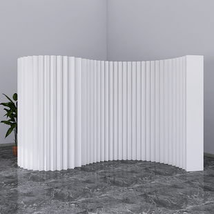 大型纸屏风隔断折叠移动活动展厅酒店房间橱窗背景防水分隔墙定制