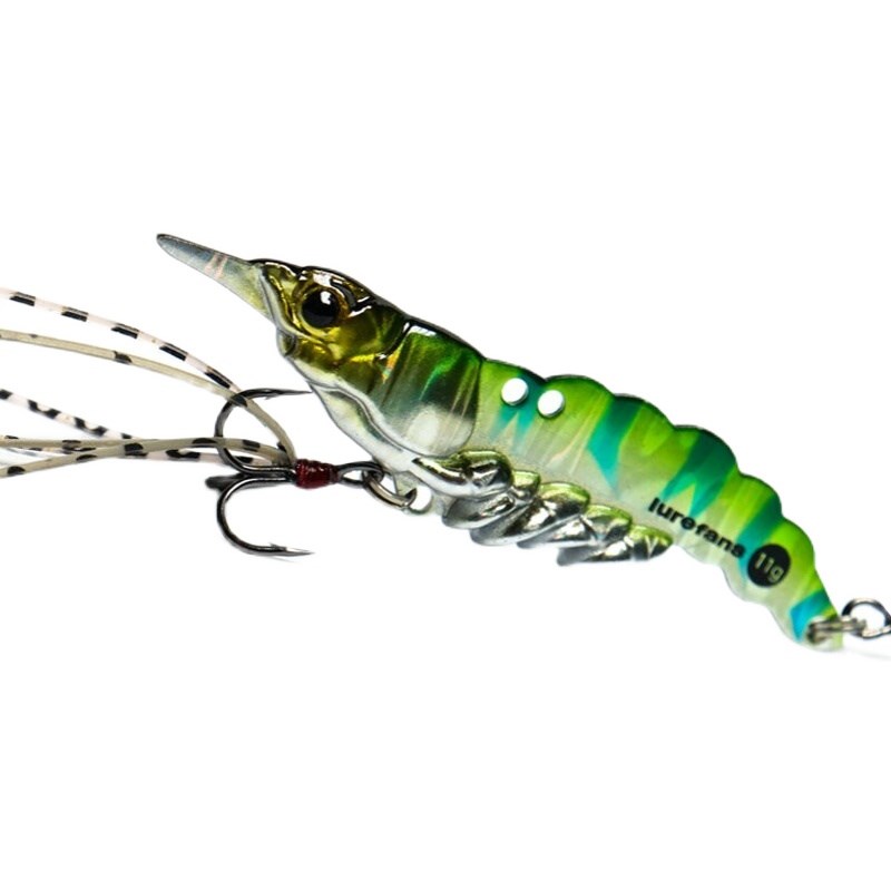 大河奔流青虾vib金属仿生活虾路亚假饵鳜鱼红尾翘嘴冬季淡水装