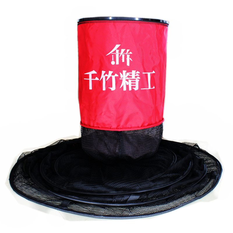 千竹筏钓专用鱼护渔护渔户网鱼网防挂筏钓喇叭鱼护3米装鱼兜