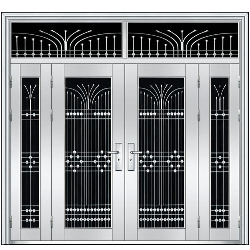 30不锈钢门单门子母开四开农村自建房大门定制进户门入户门