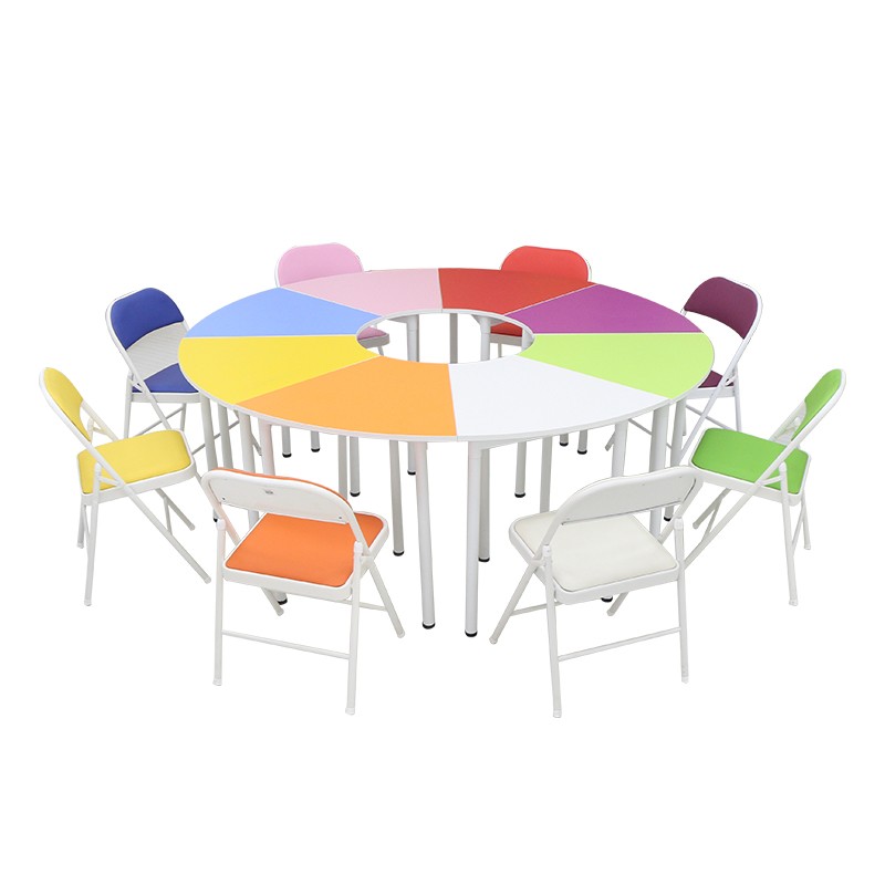 容大天成团体活动桌椅团体心理辅导室彩色变形团体学校培训活动