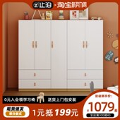 小户型儿童学生家用矮款 衣柜上床下桌自由组合搭配大容量省空间