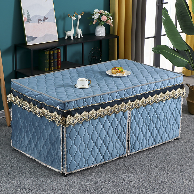 加厚烤火桌罩电炉罩长方形茶几电烤炉罩烤火被简约火炉罩可