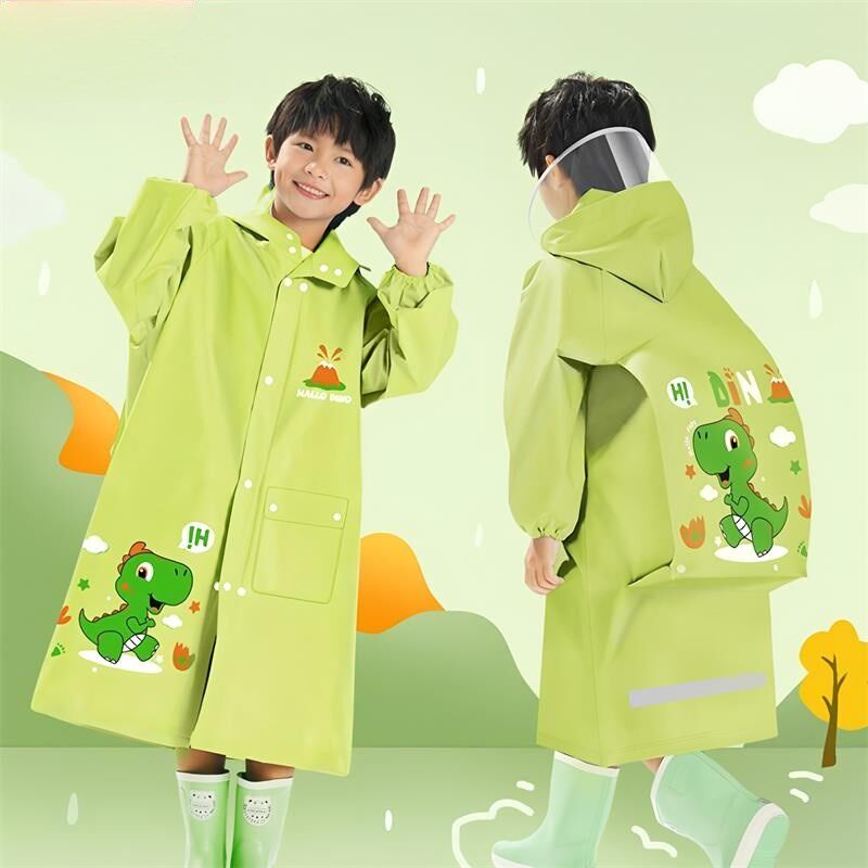 儿童雨衣男童女童2025新款小孩全身防水男女孩书包位学生上学雨披