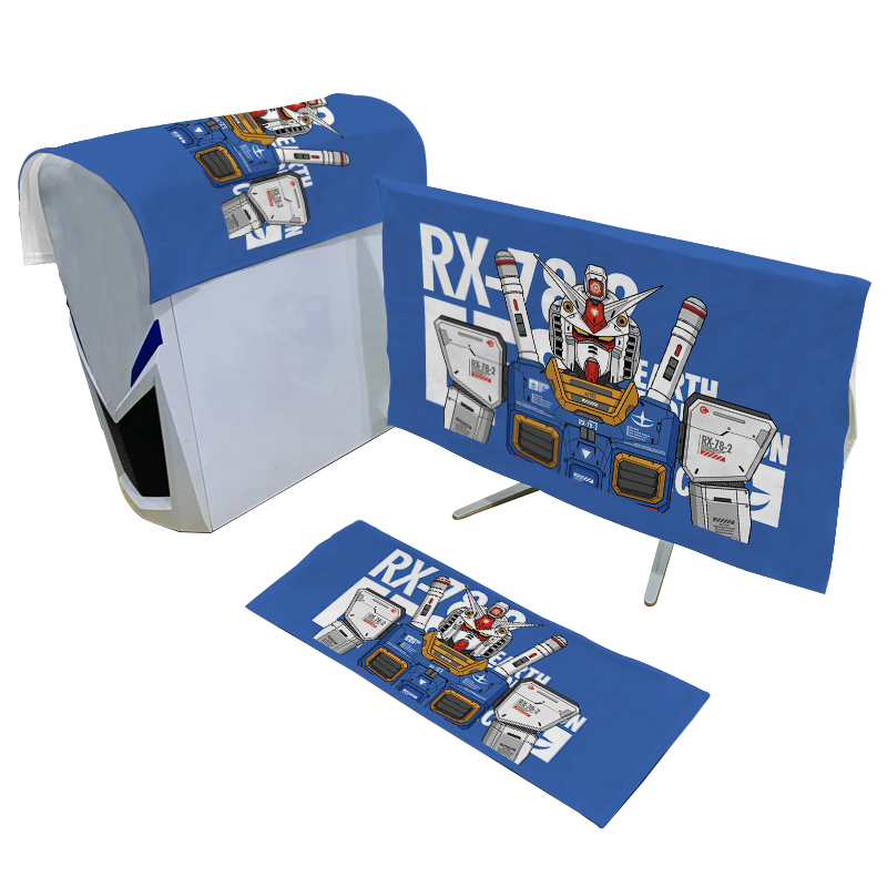 高达台式电脑防尘罩键盘主机盖布2寸27显示器三件一体机保护