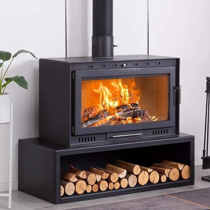 真火壁炉燃木柴取暖炉家用别墅客厅可嵌入式烤箱冬季烧柴火炉定制
