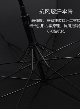 132cm超大伞暴雨抗风木柄双人雨伞高级感加固加厚长柄伞男士复古