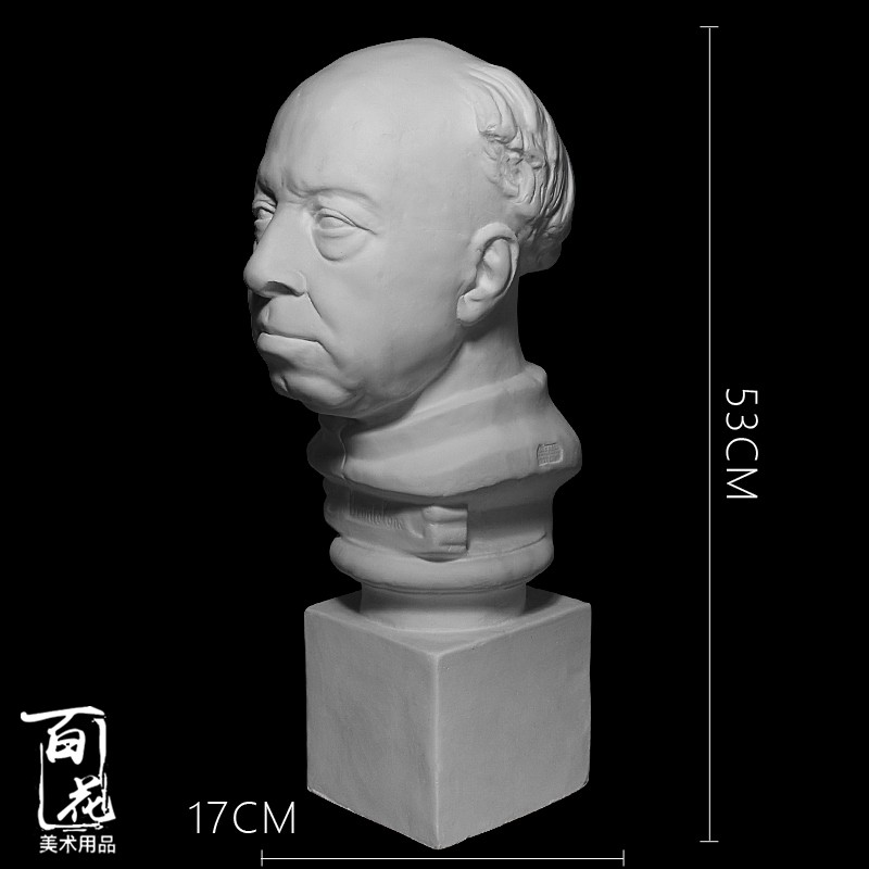 神父石膏像央美附中艺考石膏头像秃头老汉教皇光头老汉石膏雕像