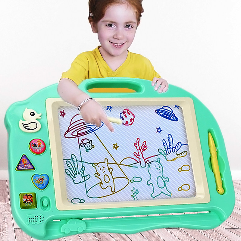 儿童大号画画板彩色磁性写字板磁力涂鸦板宝宝大画板幼儿绘画玩具 - 天河鞋履馆出品