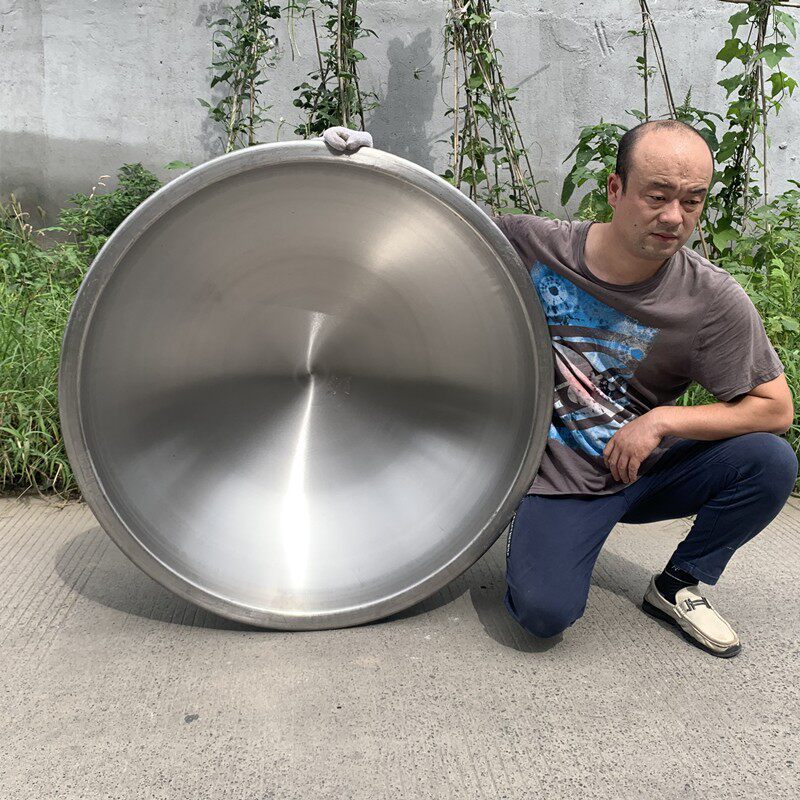 特厚3毫米304外翻不锈钢炒菜大锅特大号羊肉汤酿酒做豆腐卤肉锅