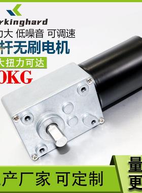 5840-3650直流无刷涡轮蜗杆减速电机 12V24V无刷电机带自锁刹车