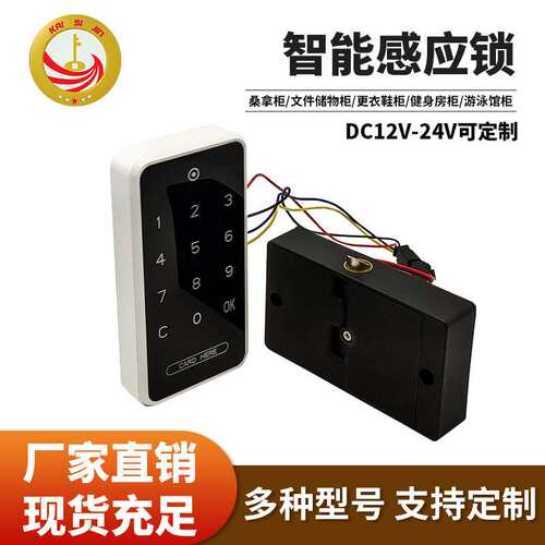 简约密码刷卡柜锁IC卡密码电子柜锁密码柜锁
