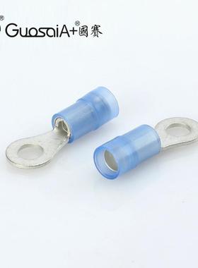 源加头厂家冷压圆形端紫铜铜套D接线鼻子RVN2-子4L尼龙EUU绝缘护