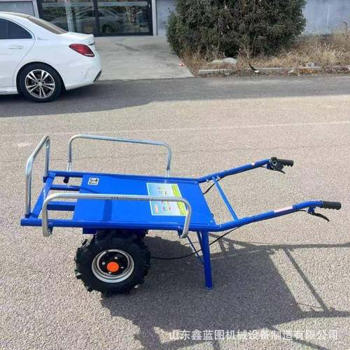 农用动助力平板运输车大电重侧面带栏杆物资搬GZH电动手推运载车