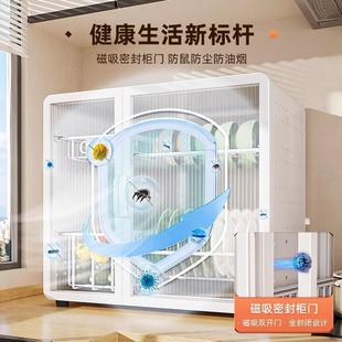 G5U功碗碟收纳架双层用WOK餐具沥水碗防筷尘收纳盒多能厨房家置物