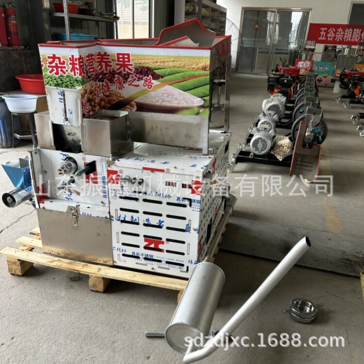 四缸静音膨化机 五谷杂粮花生酥机 流动摆摊汽油机厂家直销