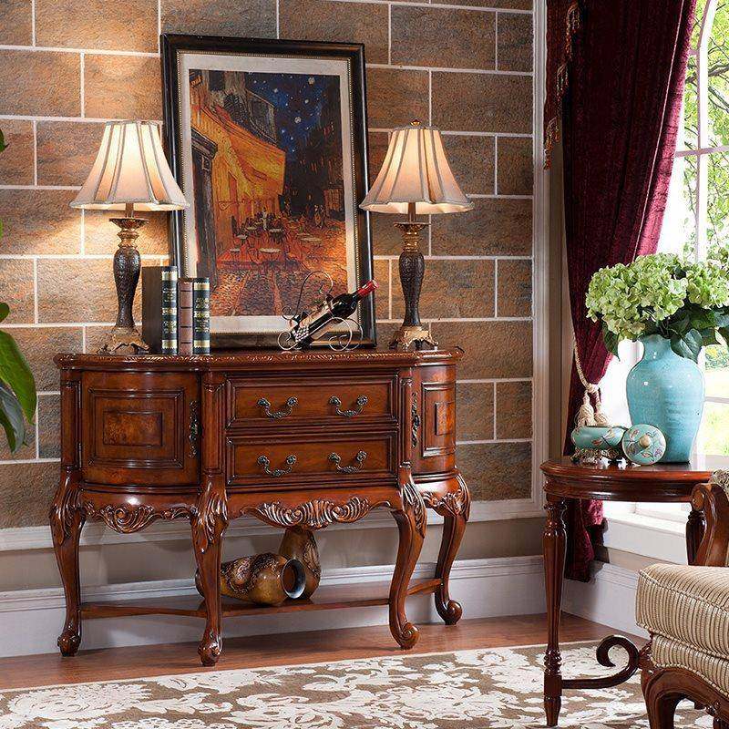 美式柜玄关桌实木玄关欧式半XGZ-015圆储玄关台装门厅饰靠墙茶水,住宅家具,其它案台,淘宝优惠券,粉丝福利购,淘宝优惠卷