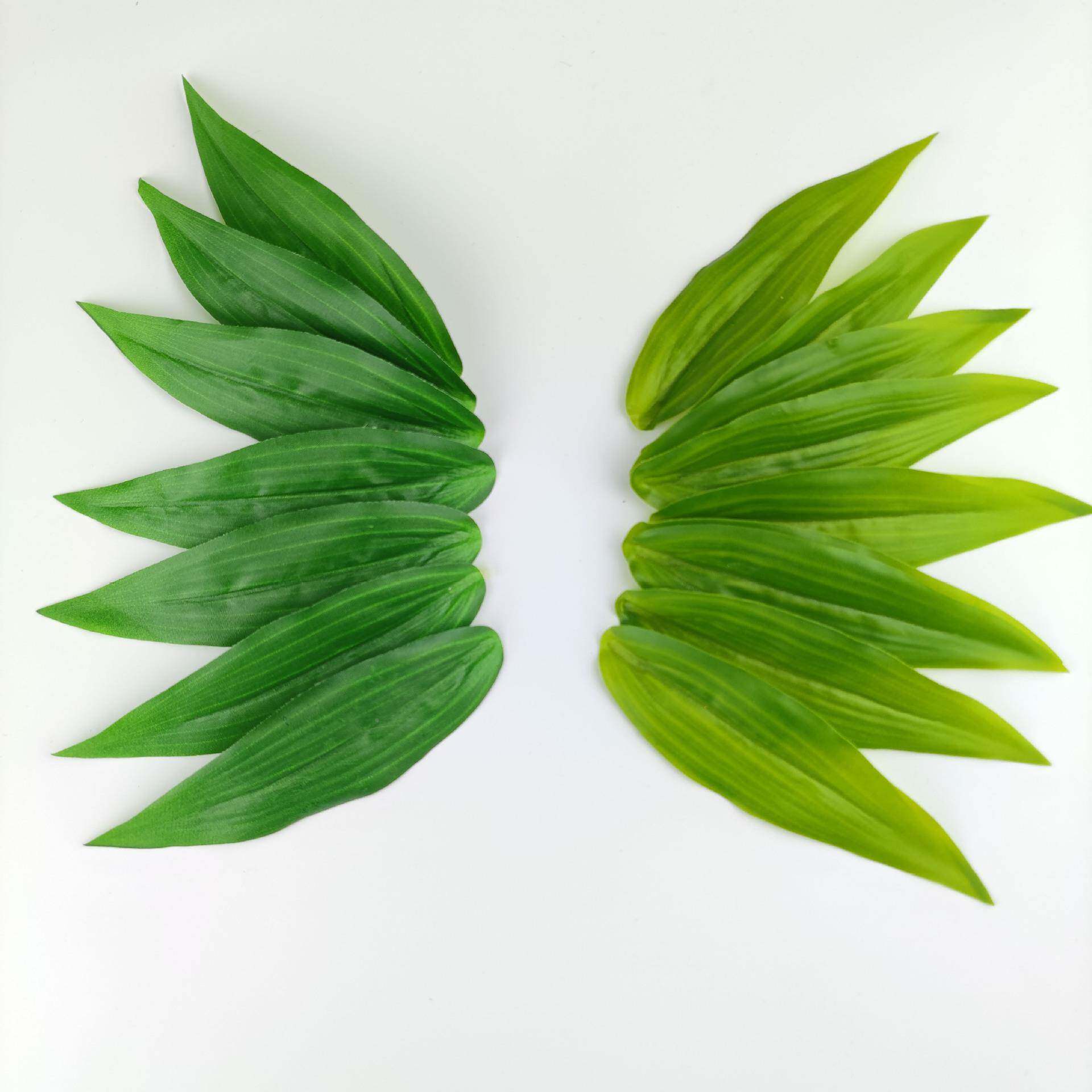 真花叶12*3.5米FRH单片过胶百叶百合花合丝网花装饰叶仿片厘配件