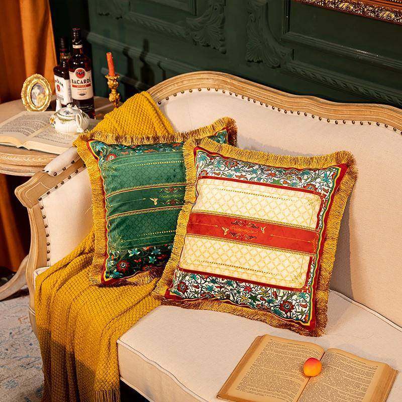 床头腰美式抱枕椅枕欧靠背靠垫流苏式沙发靠枕护座ltao1017方形奢,居家布艺,抱枕被,淘宝优惠券,粉丝福利购,淘宝优惠卷