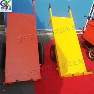 小型手把手窑厂干坯车 耐火厂用小型平板车 工地电动三轮运输车