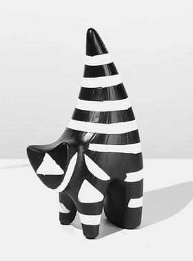 儿童意板房摆件家居样房桌面创书桌可爱卡通动LRM翘尾猫艺物术装