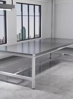 车间型重不锈钢工作台操作层台桌子长方形工作台裁桌剪台打006358