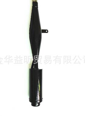 自行车改装配件黑色软管排气管加长款两冲程50/80cc汽油机消声器