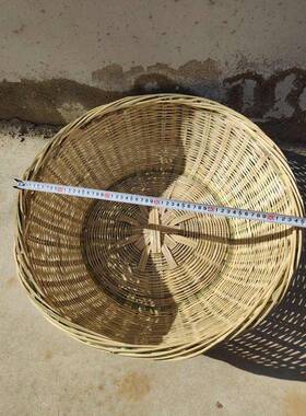 竹篓纯竹筐灯手罩果豆篮腐工QWN编织菜洗筐手提篮淘米箩蓝装饰竹