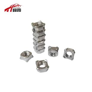优角惠34不锈钢四方焊接螺母D0IN928四点焊螺M帽4M5MELG6M8