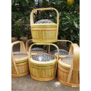 纯手工竹编火笼冬烤季取暖用家火笼农村老人手提烘老笼烤10028737