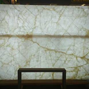 厨房台面大理石桌面石材餐桌茶几 巴西天然奢石分迪白玉