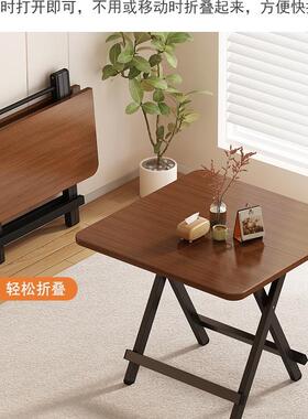 折叠餐桌吃家用小户F5M795SS型8正0x80桌子简方易出租屋饭桌形手