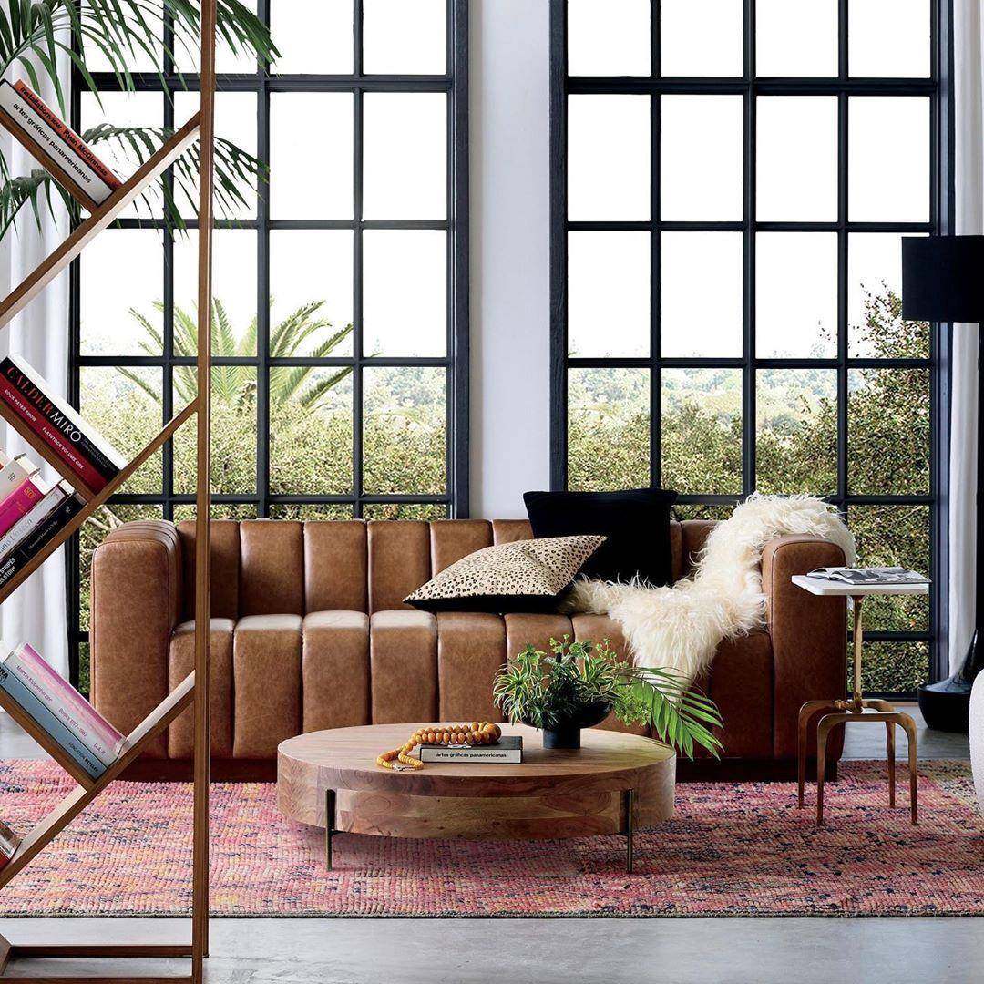 实茶几客厅木用NPZ美式小复古圆形小茶桌民宿桌子原木圆家几茶台