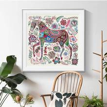 等待利西斯爱马尤画挂现代轻奢式高端XLX沙发背景装饰画卡纸裱框