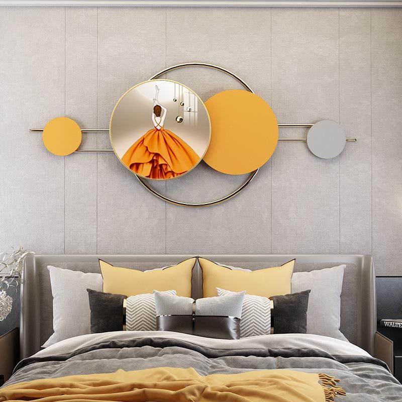 新PHE画款金属卧室床头挂画立体玄关餐厅墙壁面晶瓷组装合饰壁饰